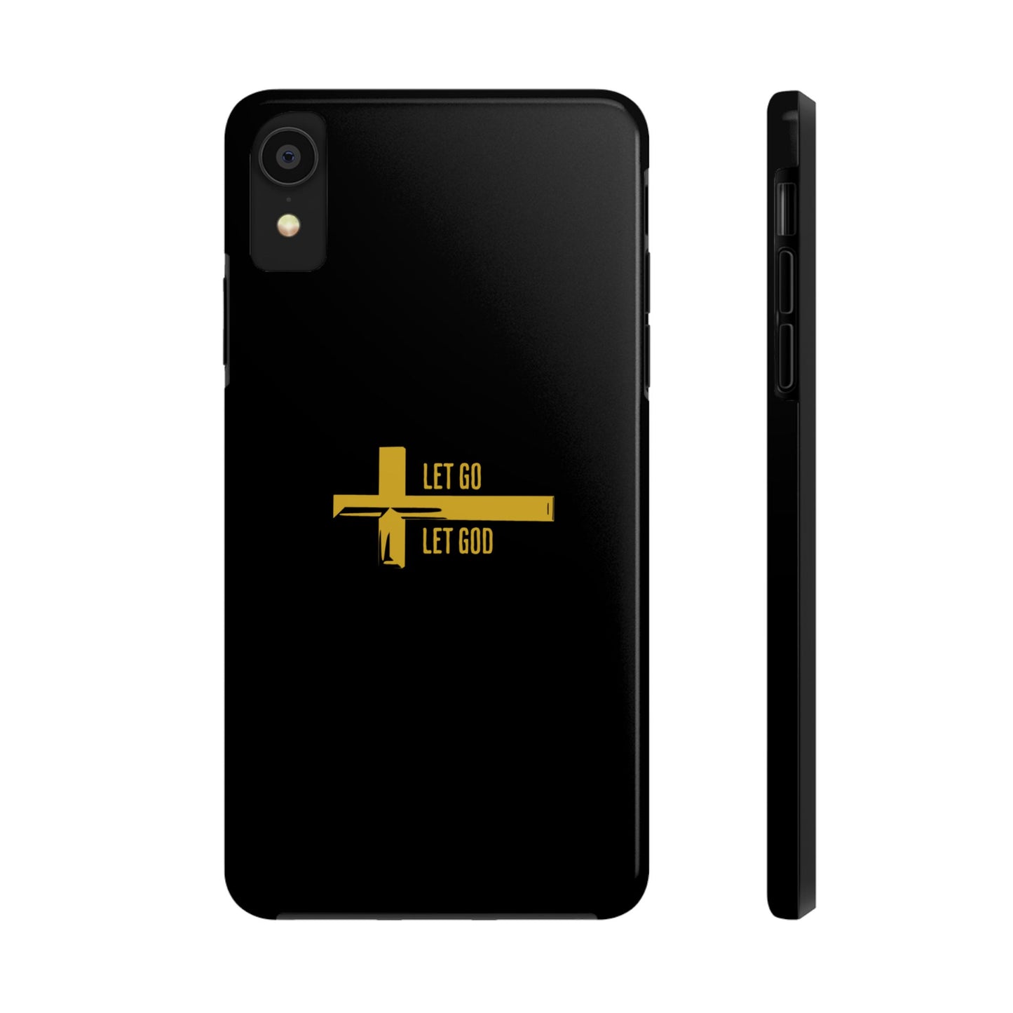 Black Let Go & Let God Phone Case