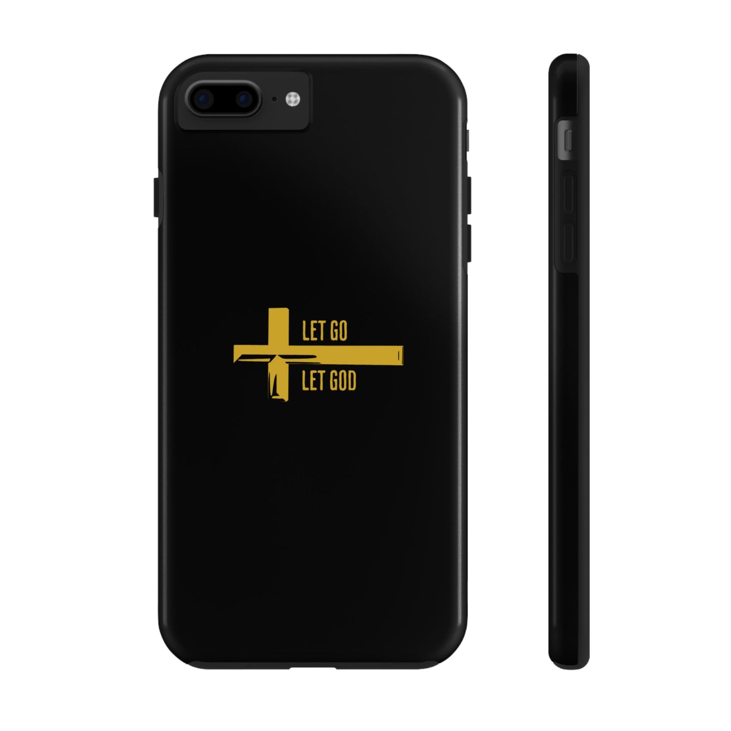 Black Let Go & Let God Phone Case