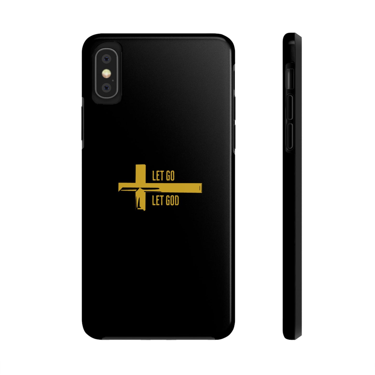 Black Let Go & Let God Phone Case